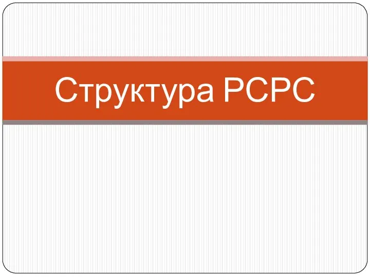 Структура РСРС