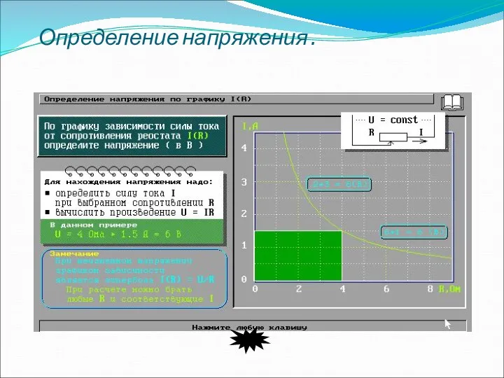 Определение напряжения .