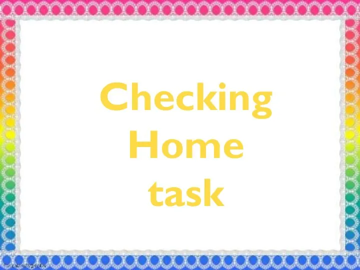 Checking Home task