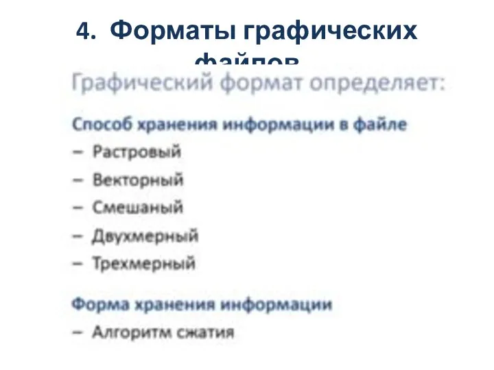 4. Форматы графических файлов