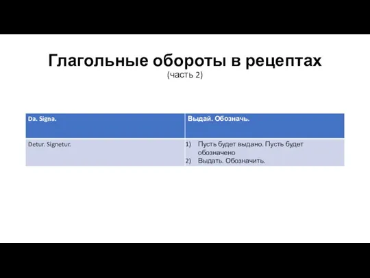 Глагольные обороты в рецептах (часть 2)