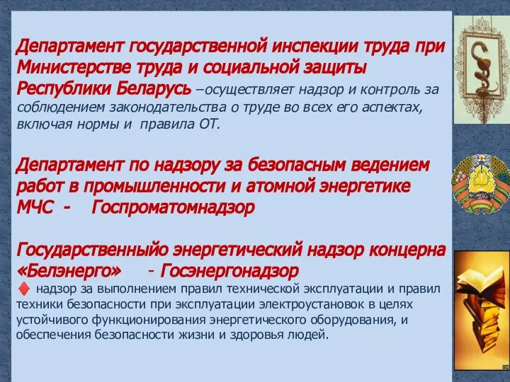 Департамент государственной инспекции труда при Министерстве труда и социальной защиты Республики Беларусь