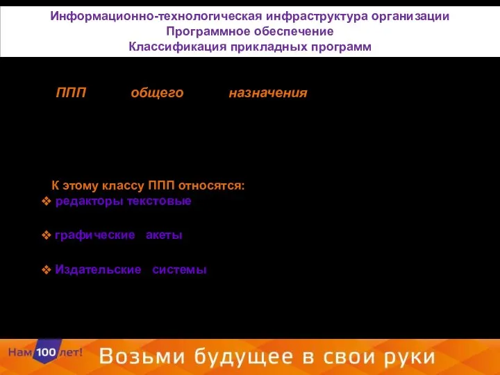 К этому классу ППП относятся: ·редакторы текстовые (текстовые процессоры (Microsoft Word, ……