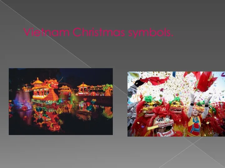 Vietnam Christmas symbols.