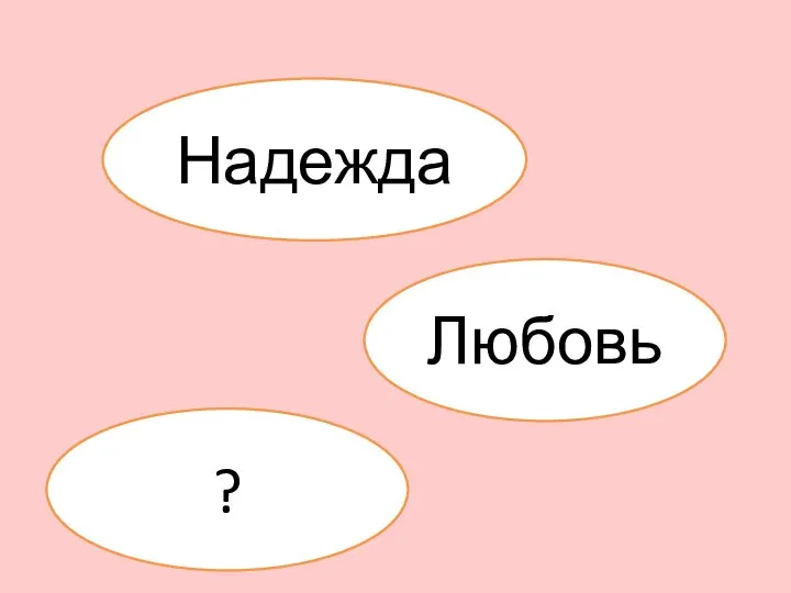 Надежда Любовь ?