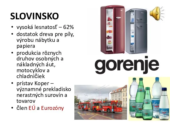 SLOVINSKO vysoká lesnatosť – 62% dostatok dreva pre píly, výrobu nábytku a