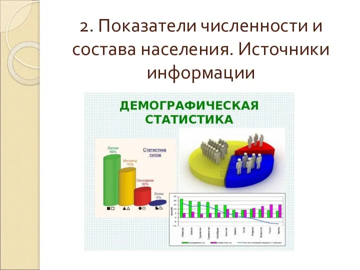 2. Показатели численности и состава населения. Источники информации