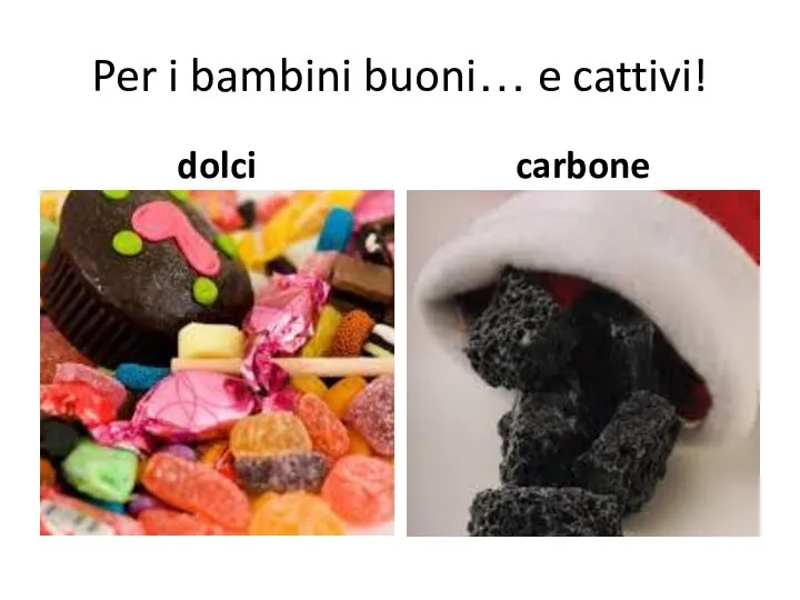 Per i bambini buoni… e cattivi! dolci carbone