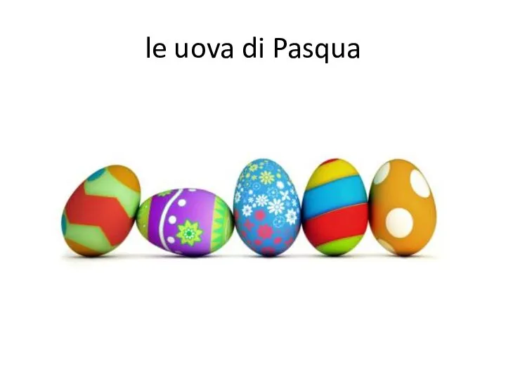 le uova di Pasqua