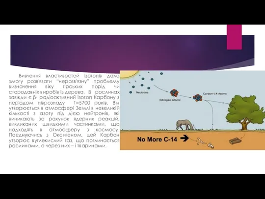 Вивчення властивостей ізотопів дало змогу розв'язати “нерозв'язну” проблему визначення віку гірських порід