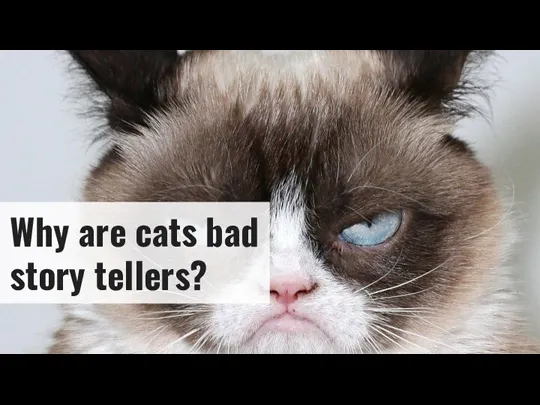 Why are cats bad story tellers?
