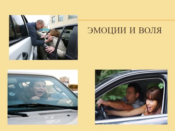 ЭМОЦИИ И ВОЛЯ