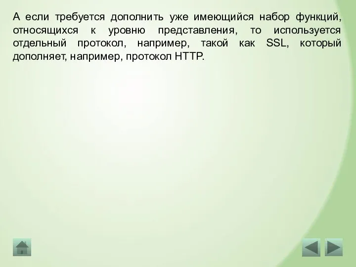 А если требуется дополнить уже имеющийся набор функций, относящихся к уровню представления,