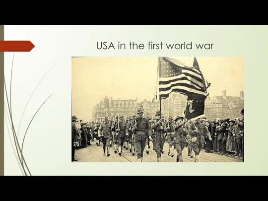 USA in the first world war