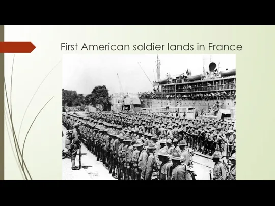 First American soldier lands in France