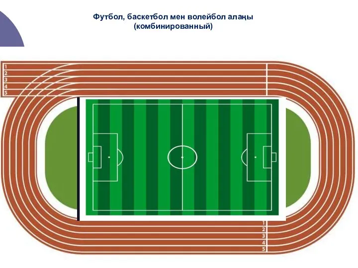 Футбол, баскетбол және волейбол алаңы Футбол, баскетбол мен волейбол алаңы (комбинированный)