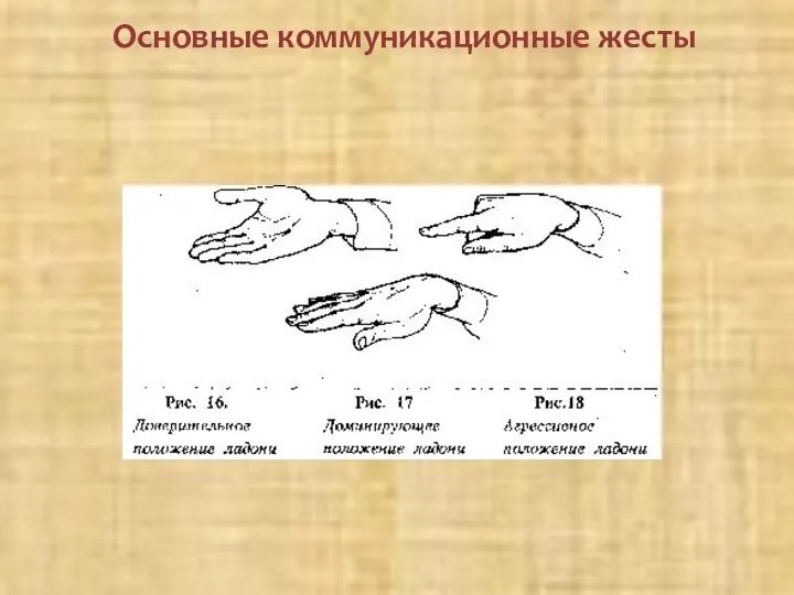 Основные коммуникационные жесты