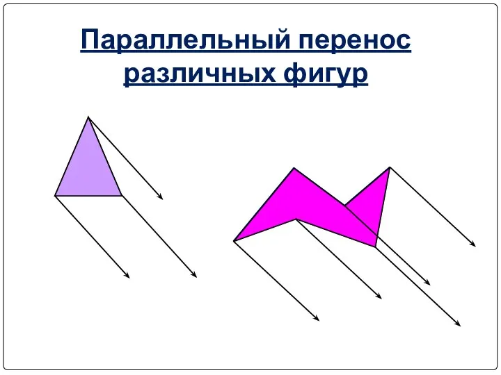 Параллельный перенос различных фигур