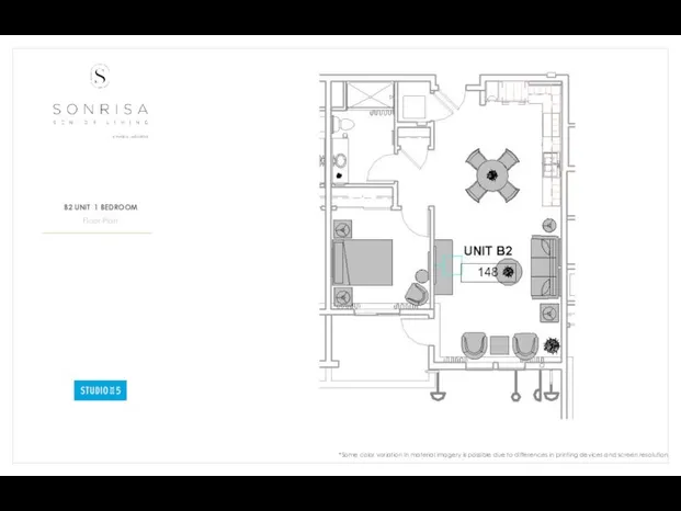 Floor Plan B2 UNIT 1 BEDROOM