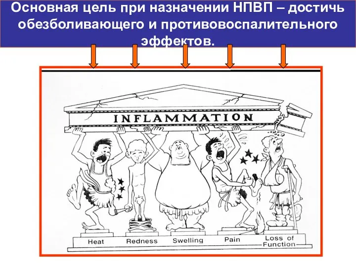 Основная цель при назначении НПВП – достичь обезболивающего и противовоспалительного эффектов.