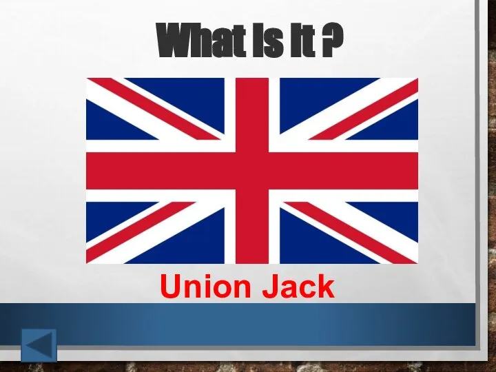 What is it ? Union Jack