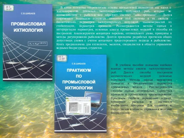 В книге изложены теоретические основы промысловой ихтиологии как науки о закономерностях динамики