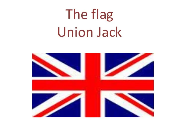 The flag Union Jack