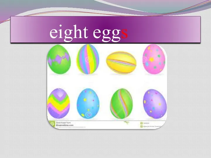 eight eggs