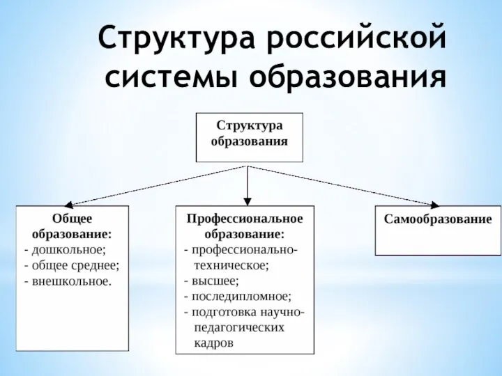 Структура российской системы образования