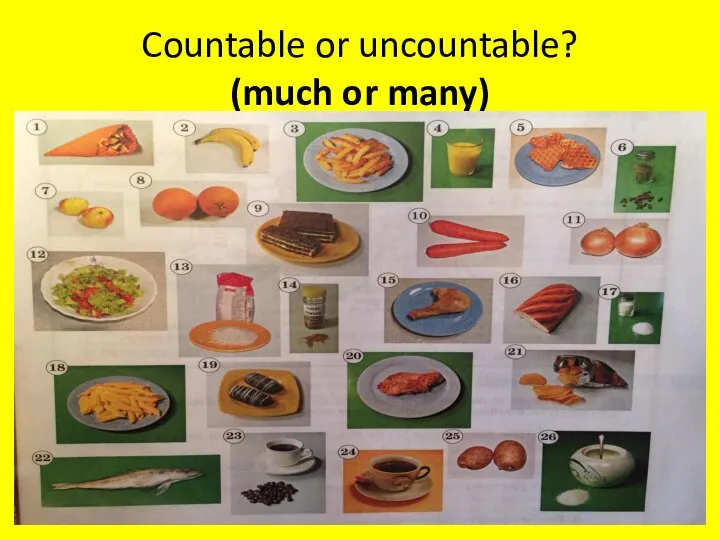 Countable or uncountable? (much or many)