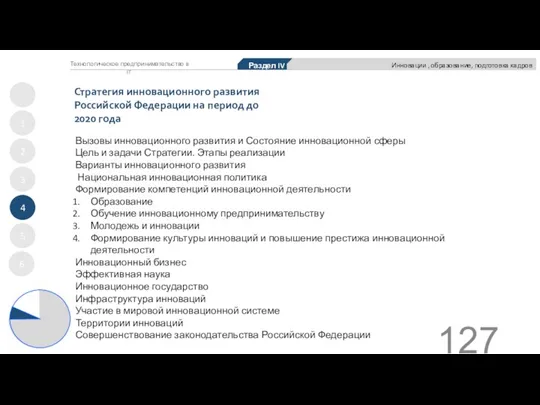 Стратегия инновационного развития Российской Федерации на период до 2020 года 1 2