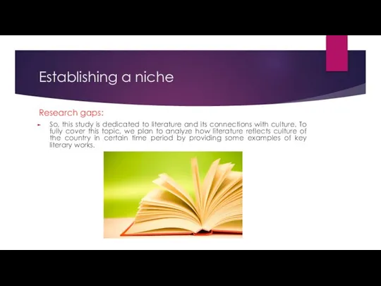 Establishing a niche Research gaps: So, this study is dedicated to literature