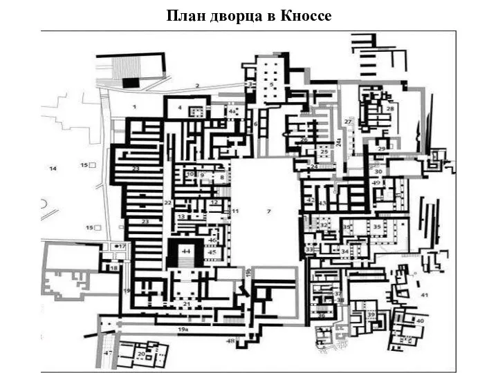 План дворца в Кноссе