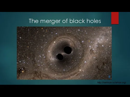 The merger of black holes http://serious-science.org/