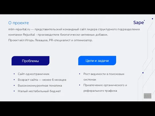 О проекте mlm-rejuvital.ru — представительский командный сайт лидера структурного подразделения компании Rejuvital