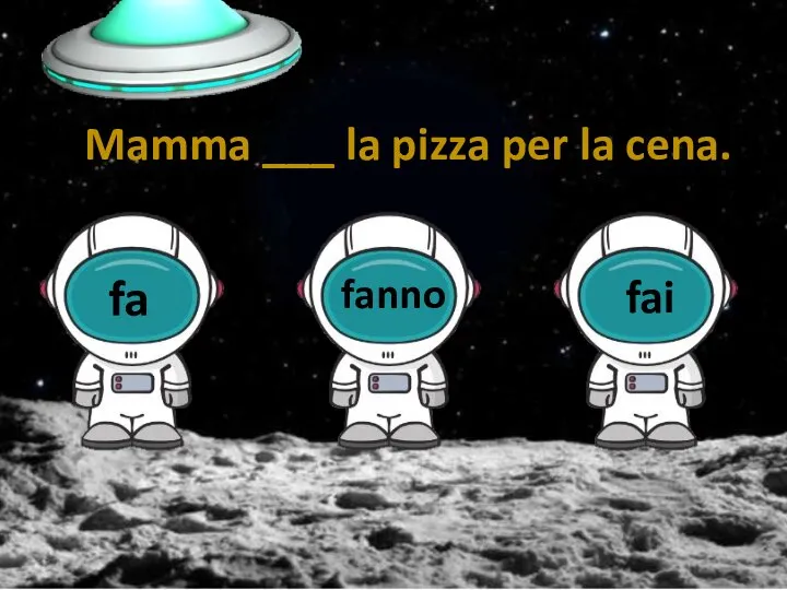 Mamma ___ la pizza per la cena.