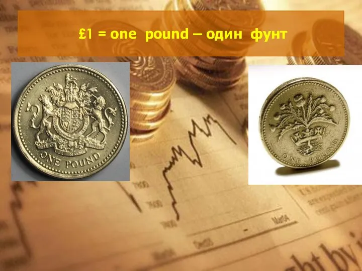 £1 = one pound – один фунт