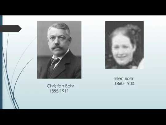 Christian Bohr 1855-1911 Ellen Bohr 1860-1930