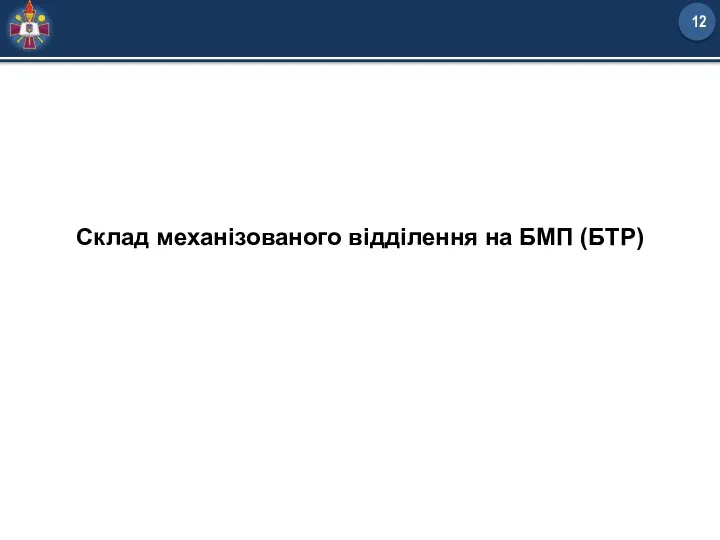 Склад механізованого відділення на БМП (БТР)