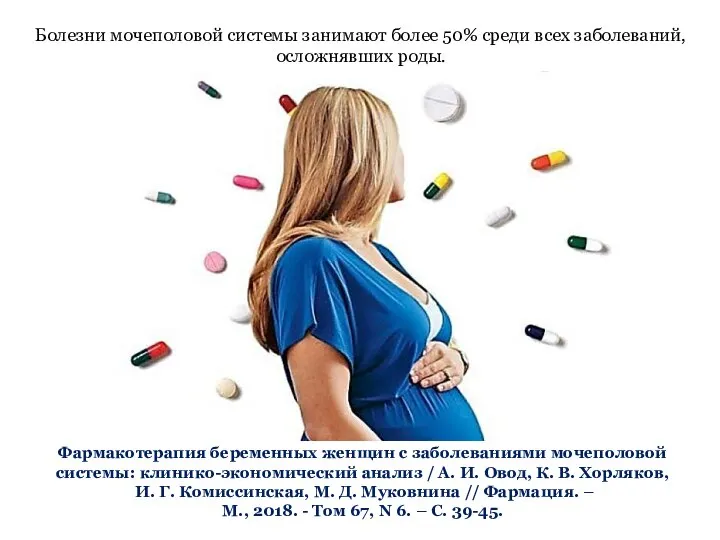 Фармакотерапия беременных женщин с заболеваниями мочеполовой системы: клинико-экономический анализ / А. И.