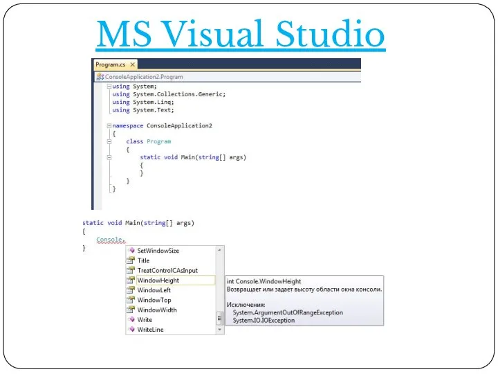 MS Visual Studio