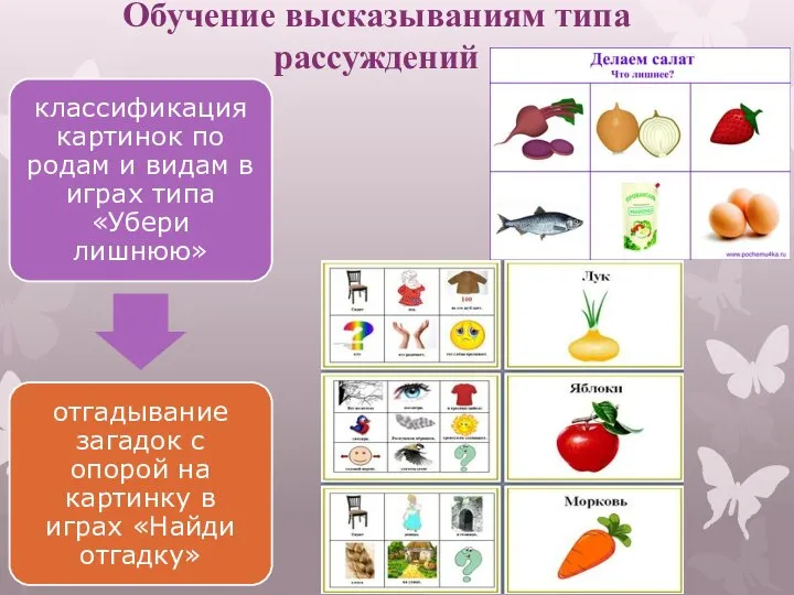 Обучение высказываниям типа рассуждений