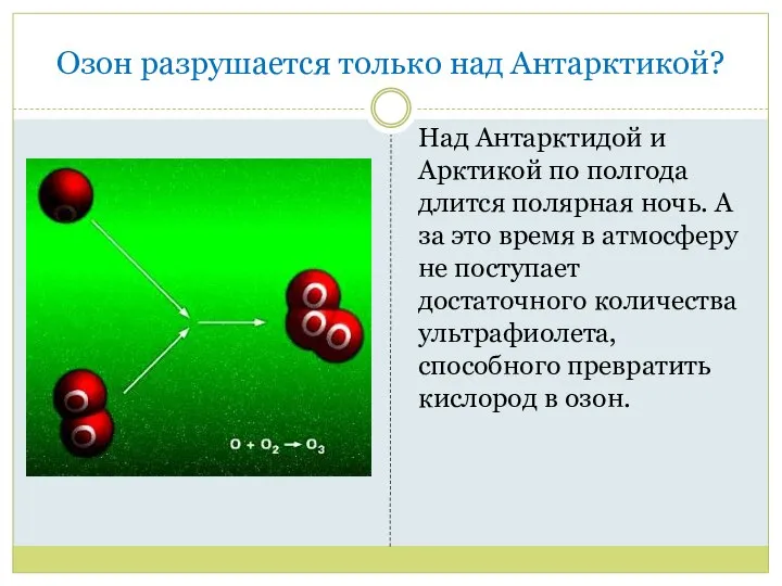 Озон разрушается только над Антарктикой? Над Антарктидой и Арктикой по полгода длится