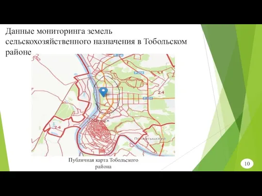 10 Данные мониторинга земель сельскохозяйственного назначения в Тобольском районе Публичная карта Тобольского района