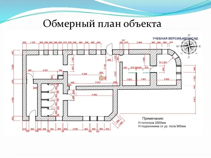 Обмерный план объекта