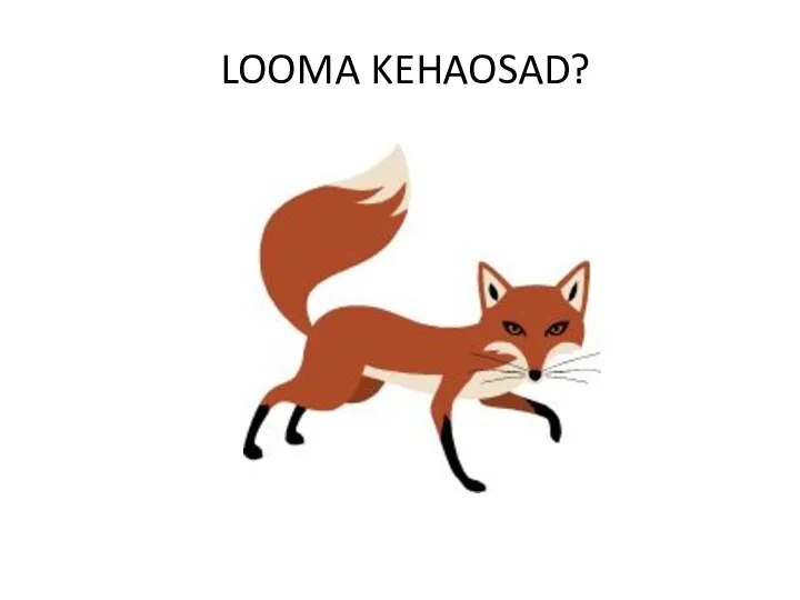 LOOMA KEHAOSAD?