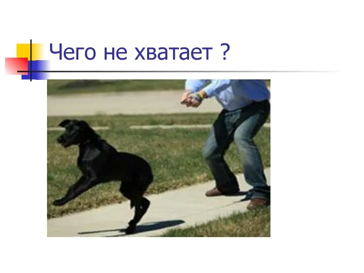 Чего не хватает ?