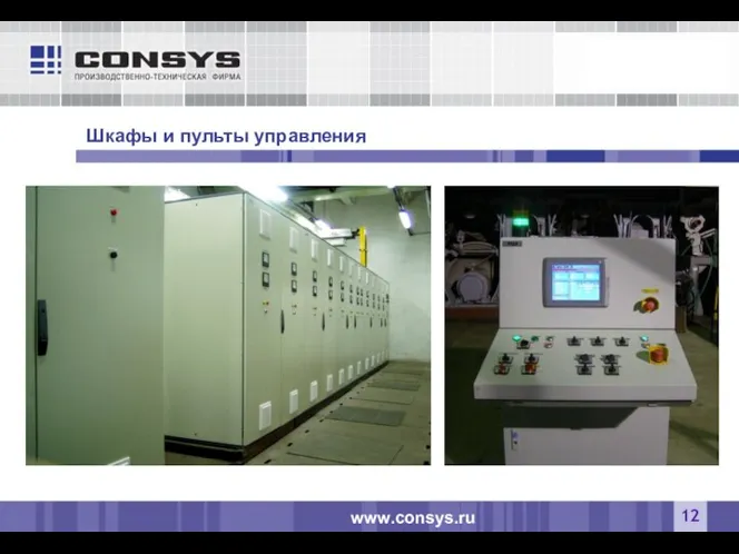 Шкафы и пульты управления www.consys.ru