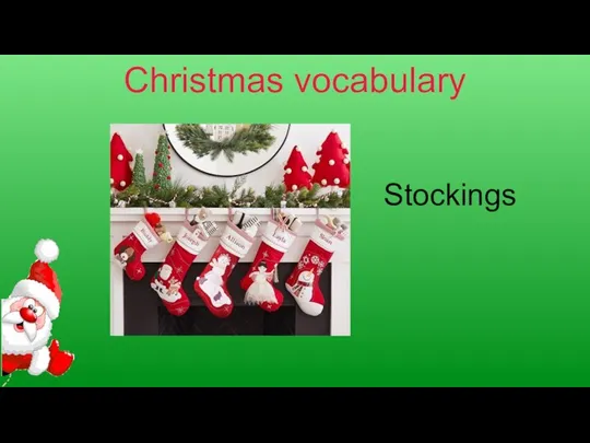 Christmas vocabulary Stockings