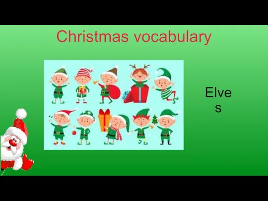 Christmas vocabulary Elves